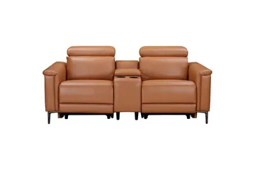 Vanlig reclinerstol Loft24 Dobbel reclinerstol Loft24 Lund Brun Kunstskinn - Møbler - Stoler - Lenestoler - Liggestol