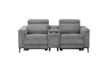 Vanlig reclinerstol Loft24 Dobbel reclinerstol Loft24 Lund Grå 100 % polyester - Møbler - Stoler - Lenestoler - Liggestol