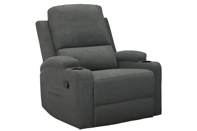 Vanlig reclinerstol Loft24 Reclinerstol Loft24 Dallas Grå Belfast-stoff