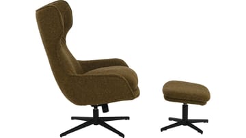 Varric lenestol med fotskammel - Brun - Møbler - Stoler - Lenestoler - Recliner