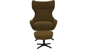 Varric lenestol med fotskammel - Brun - Møbler - Stoler - Lenestoler - Recliner