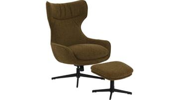 Varric lenestol med fotskammel - Brun - Møbler - Stoler - Lenestoler - Recliner