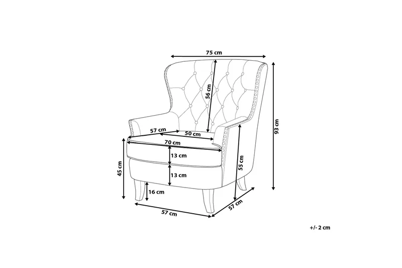 Viborg Ii Lenestol - Grå - Møbler - Stoler - Lenestoler
