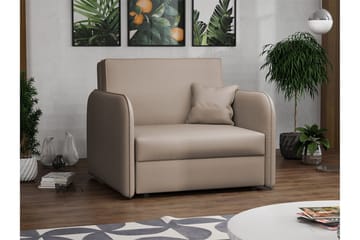 Viva Sovelenestol - Beige/Grå - Møbler - Stoler - Lenestoler - Fløyelslenestol