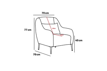 Wenus Lenestol - Beige - Møbler - Stoler - Lenestoler