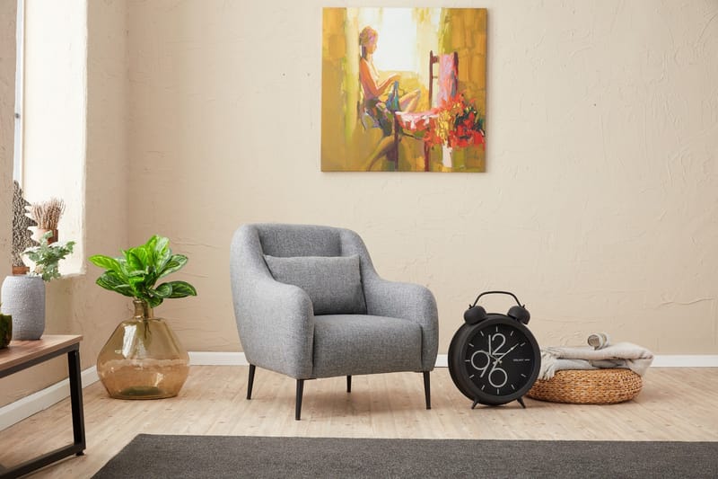 Wenus Lenestol - Grå - Møbler - Stoler - Lenestoler