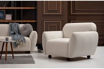 Whitecliffs Lenestol - Krem - Møbler - Stoler - Lenestoler