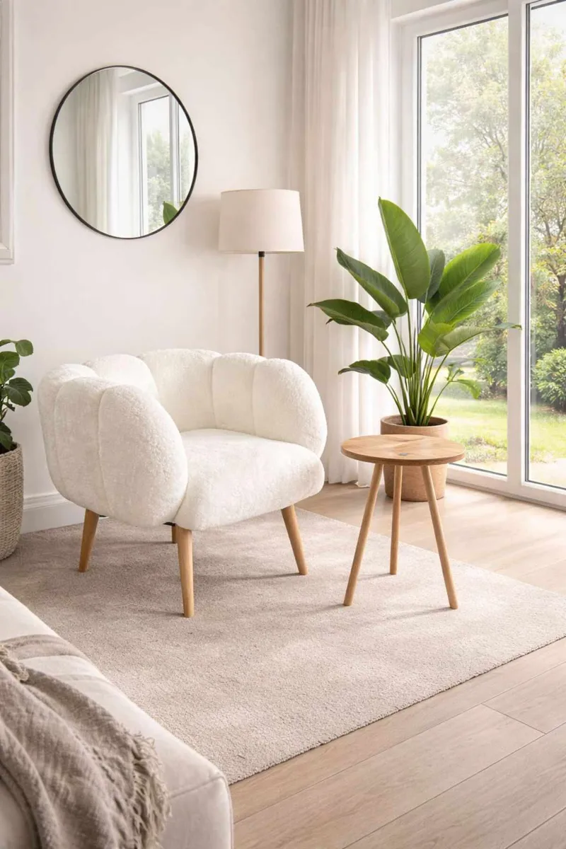 Wing Chair & Side Table Set (2 Pieces) Atelier Del Sofa