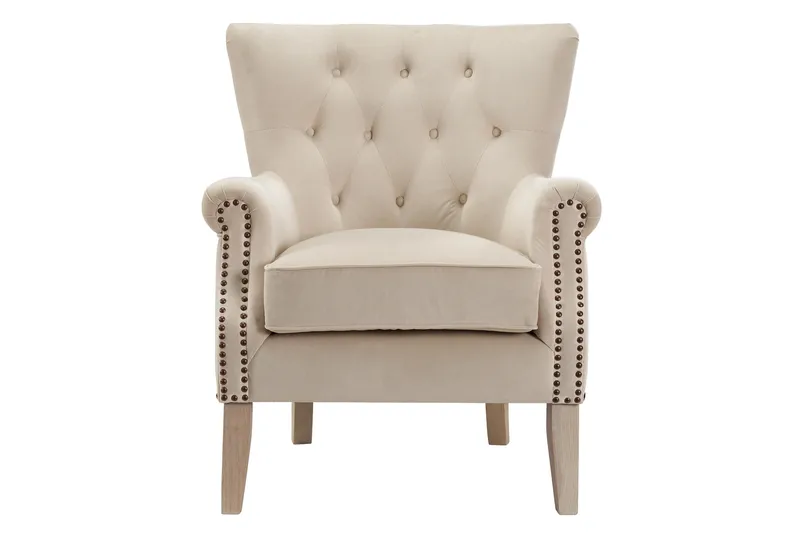 Wynn Lenestol Beige - Dorel Home - Møbler - Stoler - Lenestoler