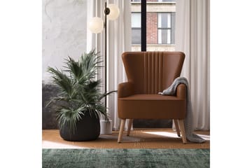 Wynn Lenestol Brun - Dorel Home - Møbler - Stoler - Lenestoler