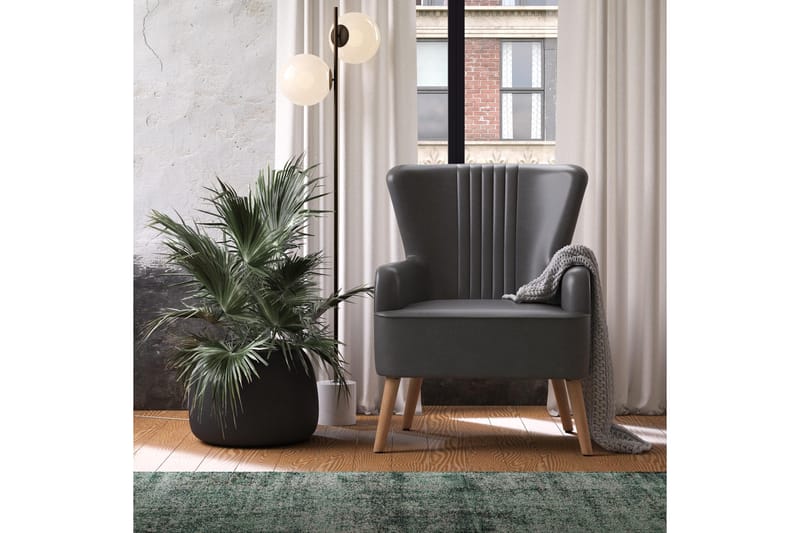Wynn Lenestol Mørkegrå - Dorel Home - Møbler - Stoler - Lenestoler