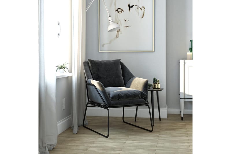 Yianni Lenestol - Grå - Møbler - Stoler - Lenestoler