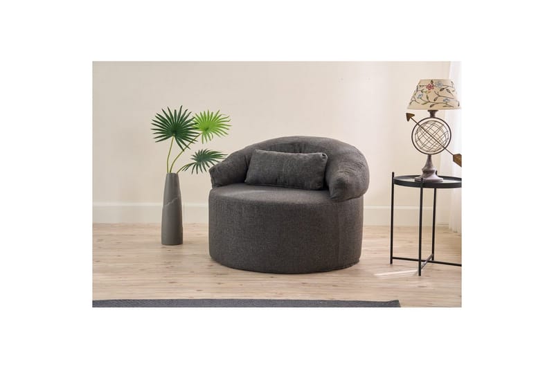 Zevon Lenestol - Antrasitt - Møbler - Stoler - Lenestoler - Lenestol uten armlene