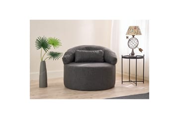 Zevon Lenestol - Antrasitt - Møbler - Stoler - Lenestoler - Lenestol uten armlene