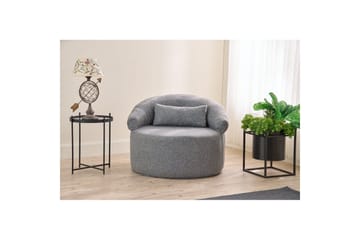 Zevon Lenestol - Grå - Møbler - Stoler - Lenestoler - Lenestol uten armlene