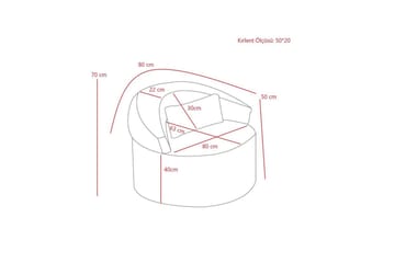 Zevon Lenestol - Grå - Møbler - Stoler - Lenestoler - Lenestol uten armlene