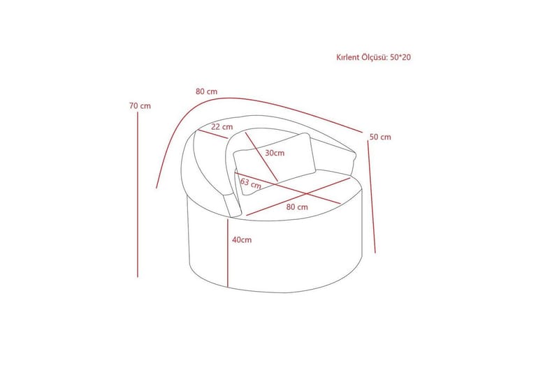 Zevon Lenestol - Krem - Møbler - Stoler - Lenestoler - Lenestol uten armlene