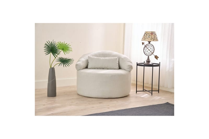 Zevon Lenestol - Krem - Møbler - Stoler - Lenestoler - Lenestol uten armlene