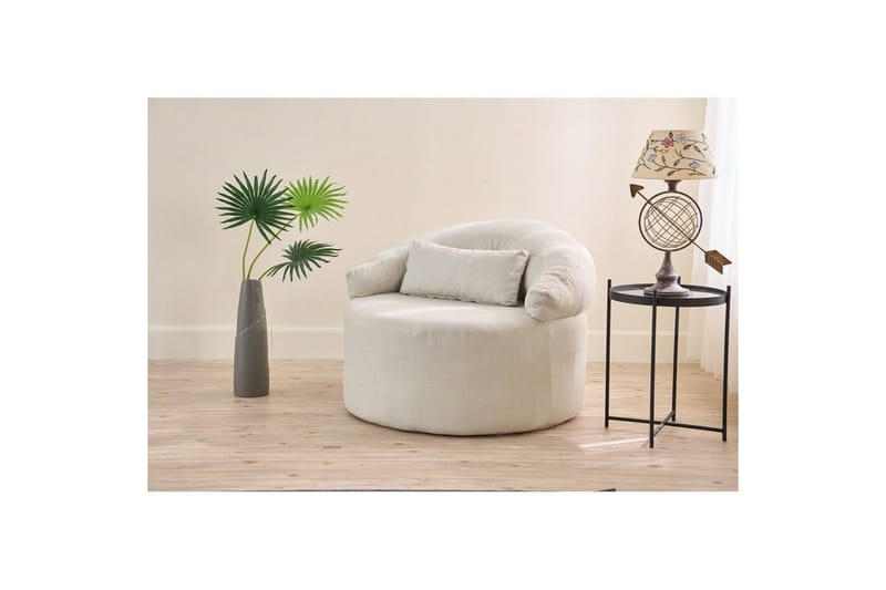 Zevon Lenestol - Krem - Møbler - Stoler - Lenestoler - Lenestol uten armlene