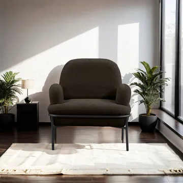 Zyricus lenestol Teddy - Antrasitt - Møbler - Stoler - Lenestoler - Ørelappstol