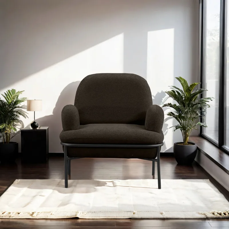 Zyricus lenestol Teddy - Antrasitt - Møbler - Stoler - Lenestoler - Ørelappstol