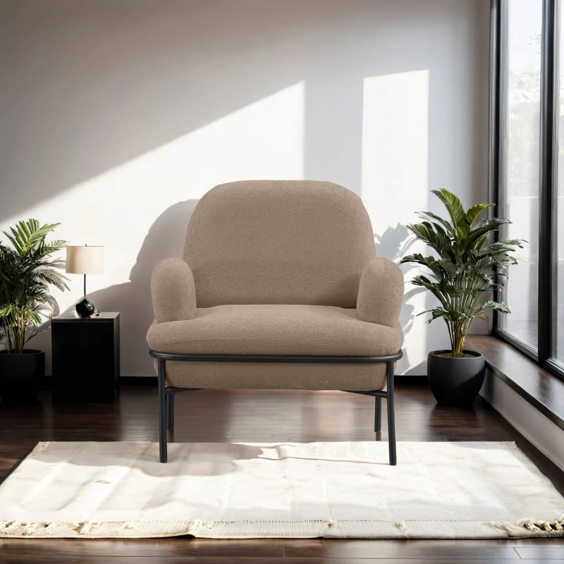 Zyricus lenestol Teddy - Cappuccino - Møbler - Stoler - Lenestoler - Ørelappstol