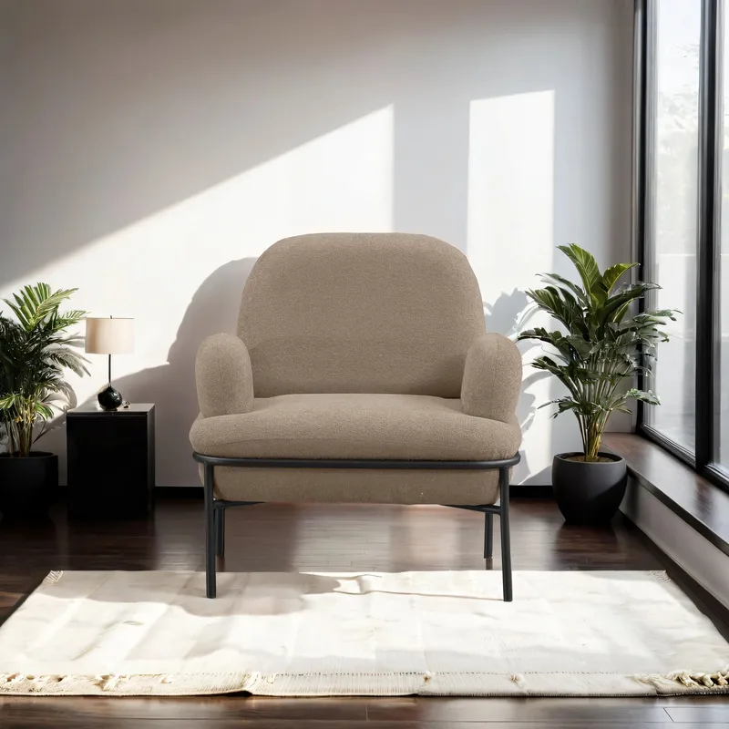 Zyricus lenestol Teddy - Cappuccino - Møbler - Stoler - Lenestoler