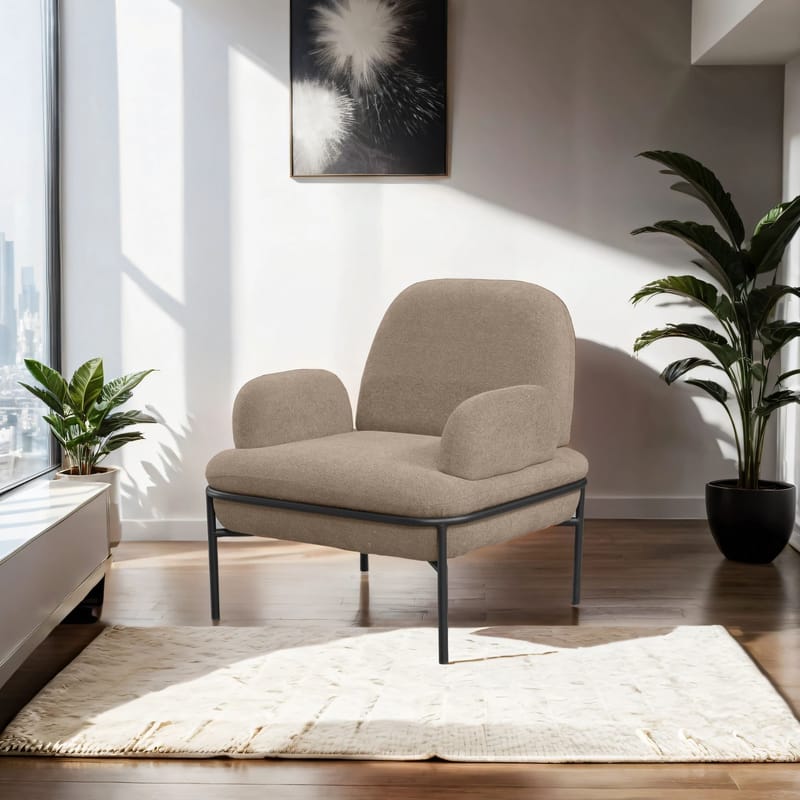 Zyricus lenestol Teddy - Cappuccino - Møbler - Stoler - Lenestoler