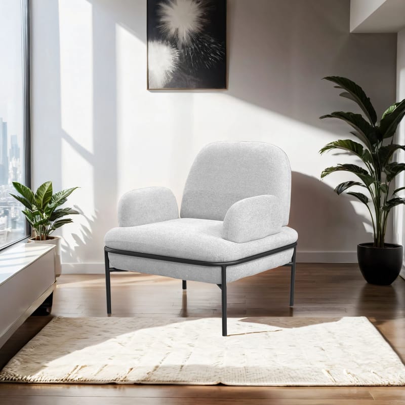 Zyricus lenestol Teddy - Hvit - Møbler - Stoler - Lenestoler - Ørelappstol