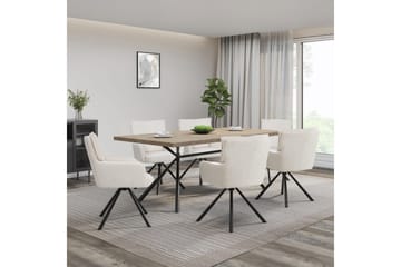 Les Karmstol - Hvit - Møbler - Stoler - Spisestuestoler & kjøkkenstoler