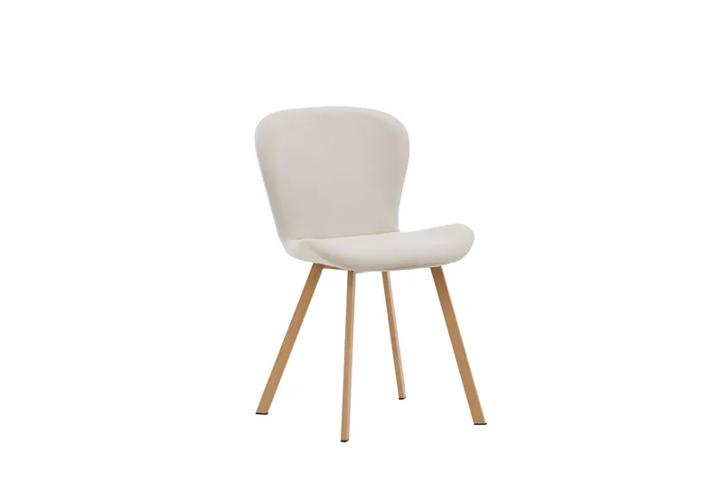 Lilja Spisestol i Stoff med Treben, Beige
