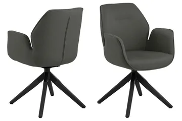 Lipie Lenestol - Grå - Møbler - Stoler - Spisestuestoler & kjøkkenstoler