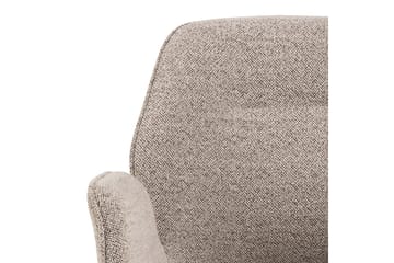 Lipie Spisestol i Bouclé med Metallben - Beige - Møbler - Stoler - Spisestuestoler & kjøkkenstoler