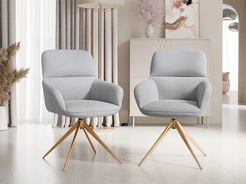 Lyrin Kontorstol 2-pakning - Grå - Møbler - Stoler - Kontorstol & skrivebordsstol