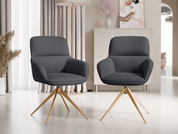 Lyrin Kontorstol 2-pakning - Beige - Møbler - Stoler - Kontorstol & skrivebordsstol