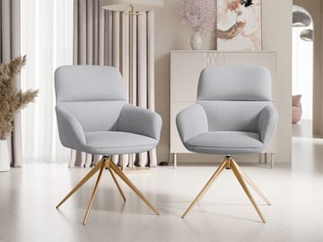 Lyrin Kontorstol 2-pakning - Grå - Møbler - Stoler - Kontorstol & skrivebordsstol