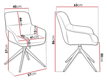 Lyrin Kontorstol 2-pakning - Grå - Møbler - Stoler - Kontorstol & skrivebordsstol