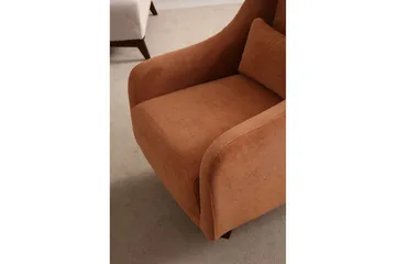 Malkiat Lounge lenestol - Oransje/Svart - Møbler - Stoler - Lenestoler