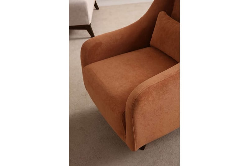 Malkiat Lounge lenestol - Oransje/Svart - Møbler - Stoler - Lenestoler