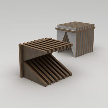 Matira Puff 51 cm - Naturlig tre - Møbler - Stoler - Krakk