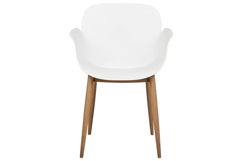 Matsalsstol Beliani Abilene set om 2 White - Møbler - Stoler - Spisestuestoler & kjøkkenstoler