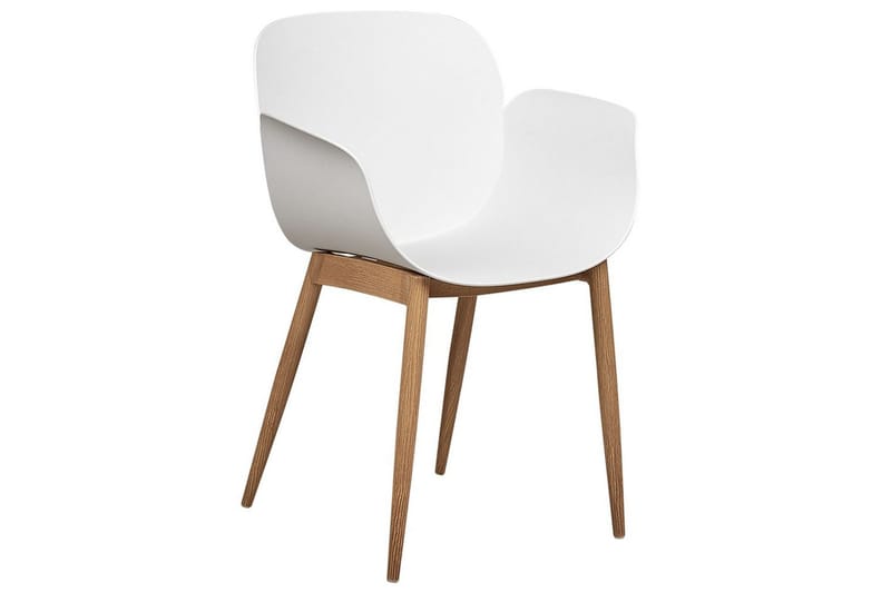 Matsalsstol Beliani Abilene set om 2 White - Møbler - Stoler - Spisestuestoler & kjøkkenstoler