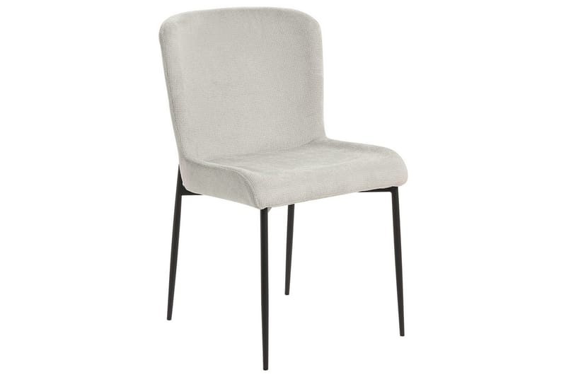 Matsalsstol Beliani Ada set om 2 Light grey - Møbler - Stoler - Spisestuestoler & kjøkkenstoler