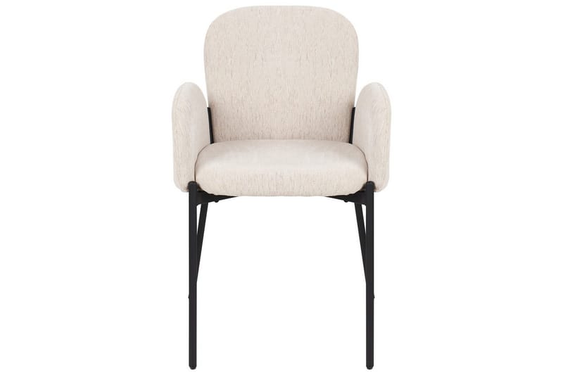 Matsalsstol Beliani Albee set om 2 Beige - Møbler - Stoler - Spisestuestoler & kjøkkenstoler