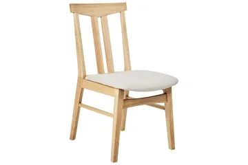 Matsalsstol Beliani Avalon set om 2 Ljus Trä-Beige Ljusbeige - Møbler - Stoler - Spisestuestoler & kjøkkenstoler