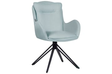 Matsalsstol Beliani Avelar set om 2 Beige-Svart Mint Green - Møbler - Stoler - Spisestuestoler & kjøkkenstoler