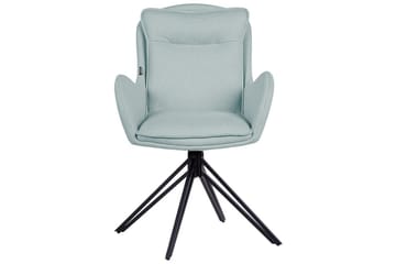 Matsalsstol Beliani Avelar set om 2 Beige-Svart Mint Green - Møbler - Stoler - Spisestuestoler & kjøkkenstoler