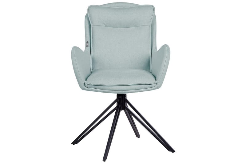 Matsalsstol Beliani Avelar set om 2 Beige-Svart Mint Green - Møbler - Stoler - Spisestuestoler & kjøkkenstoler