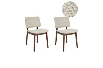 Matsalsstol Beliani Blane set om 2 Ljus Trä-Beige Light wood - Møbler - Stoler - Spisestuestoler & kjøkkenstoler