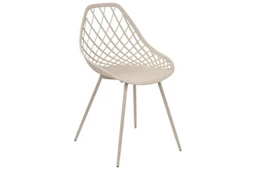 Matsalsstol Beliani Canton Ii set om 2 Beige - Møbler - Stoler - Spisestuestoler & kjøkkenstoler